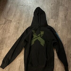 Black Graphic Hoodie